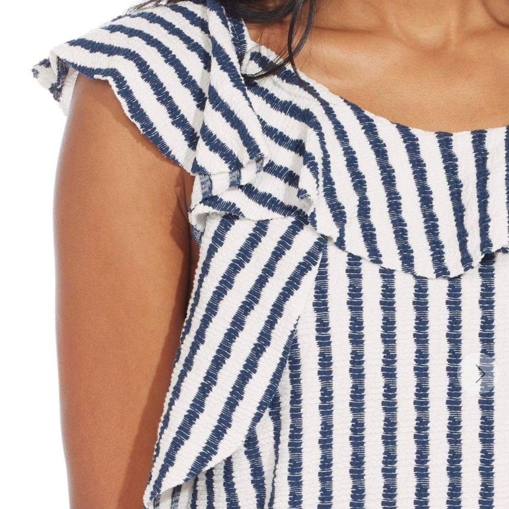 Eva Franco for Anthropologie Ruffle Stripe Top – Size S – NWT - Picture 5 of 10